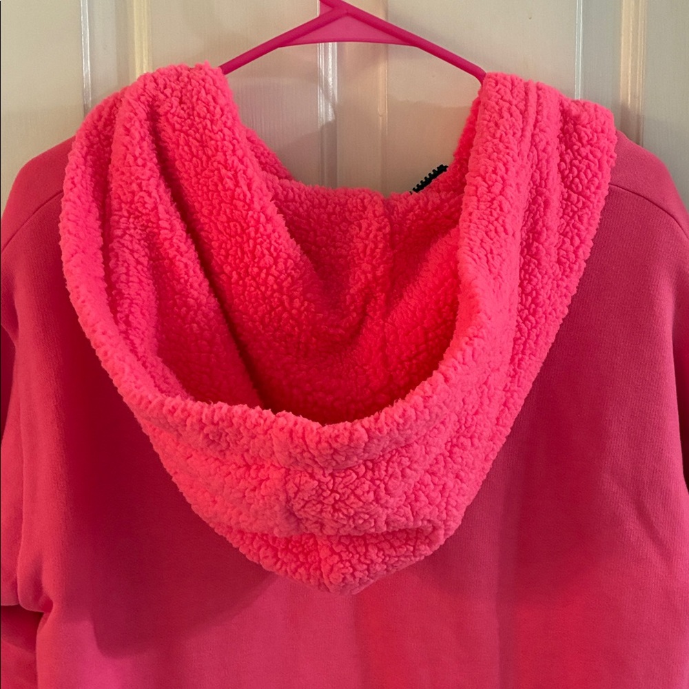 Victoria's Secret 🥳2xHP🥳 PINK Vibrant Pink Zip-up Hoodie Jacket - Picture 8 of 8